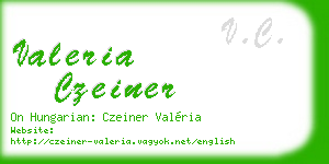 valeria czeiner business card